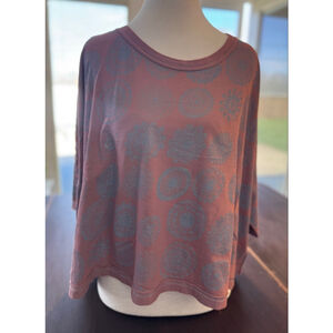 We The Free Free People NWT Oversized Boxy Tee XL Mauve